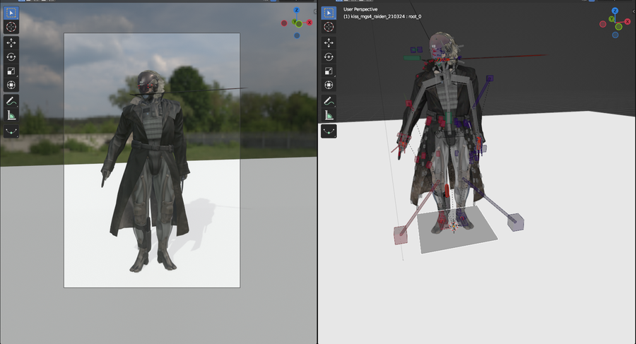 Open3DLab • Raiden (Metal Gear Solid 4)