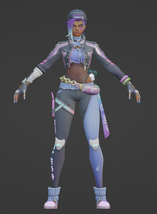 Open3DLab • SOMBRA ANTIFRAGILE SKIN (OVERWATCH 2)