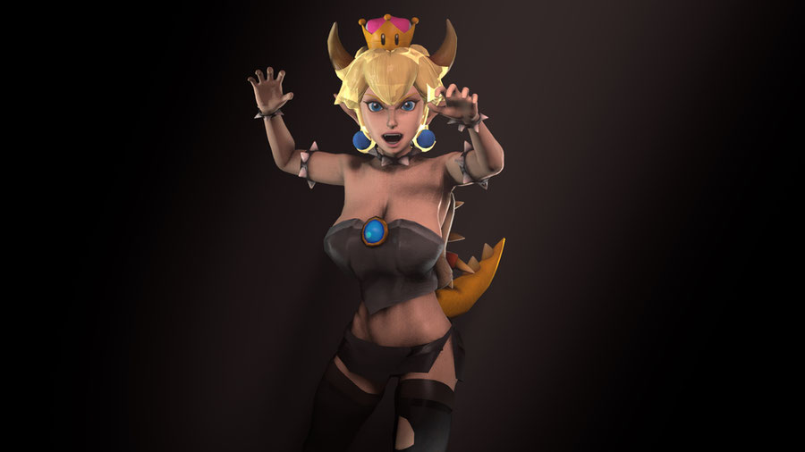 Sexy Naked Bowsette