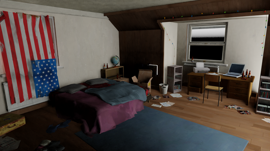 [Life is Strange] Chloe and Max's Rooms (Blender)