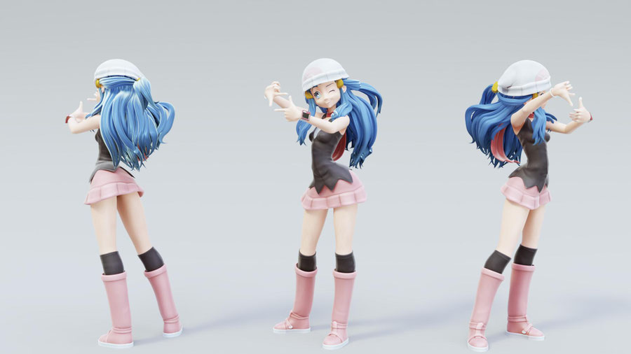 Pokemon SFM] Dawn Figure Artwork Render : r/pokemon