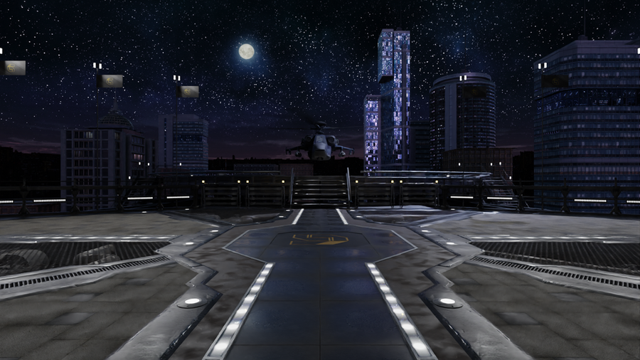 Tekken 7 G Corp Helipad Stage