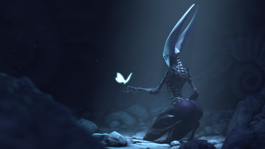 Meeting Hornet. Rendered in Garry's Mod with the help of Photoshop :  r/HollowKnight