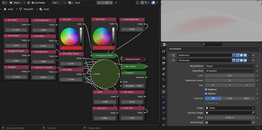 Procedural Blush