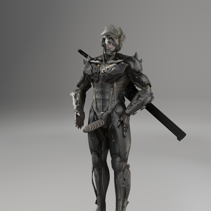 I made raiden (as close as I could) from metal gear rising