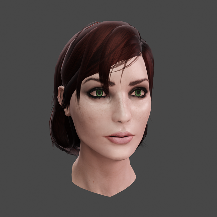 Open3dlab • Mass Effect Legendary Edition Femshep Head Only 