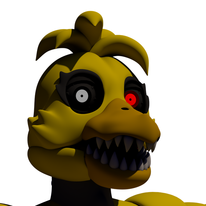 Nightmare Chica fnaf 3D model 3D printable