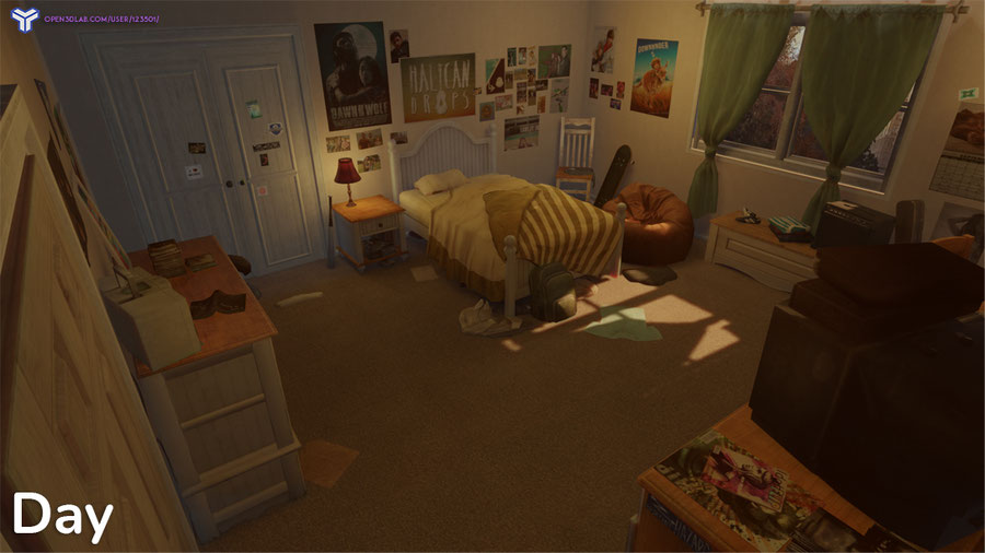 Open3DLab • Sarah's Room - The Last of Us