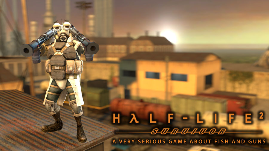 Half life survivor. Half-Life 2: Survivor. Half-Life 2: Survivor автомат. Халф лайф 2 Выживший.