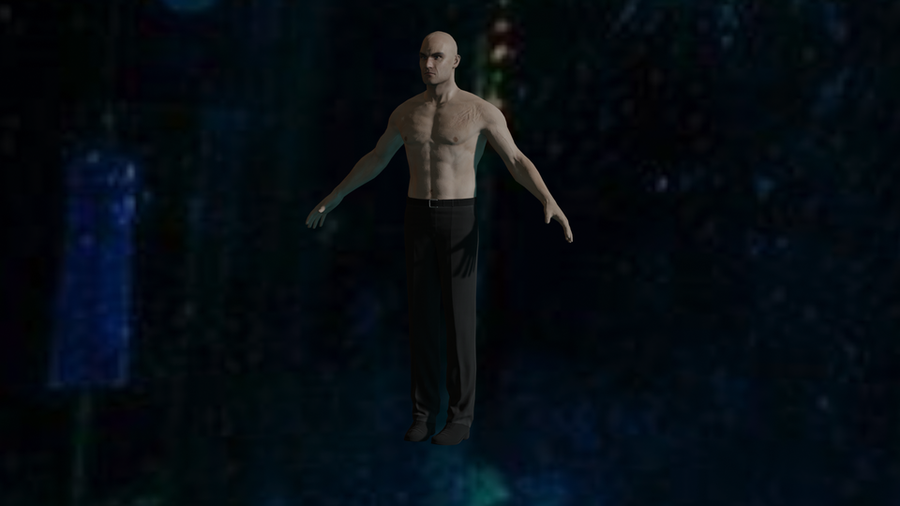 Open3DLab • HITMAN Absolution: Agent 47 (shirtless)
