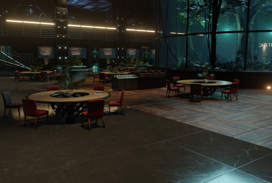 Cafeteria - Shinra Building 63th floor