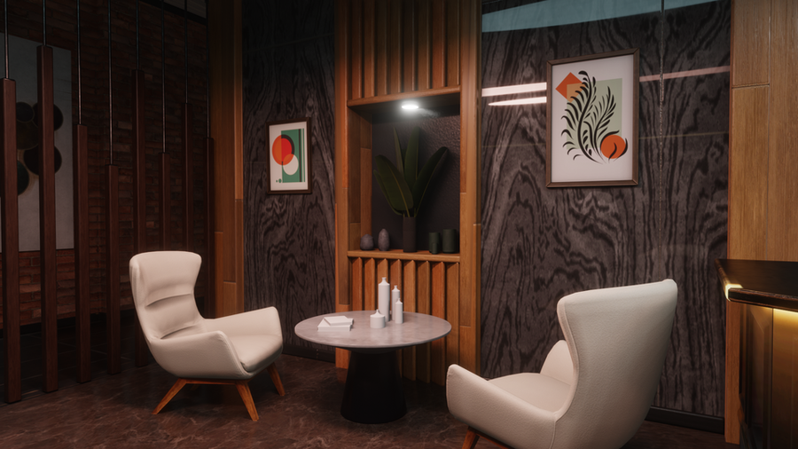 WWE 2k22 Hotel Loby