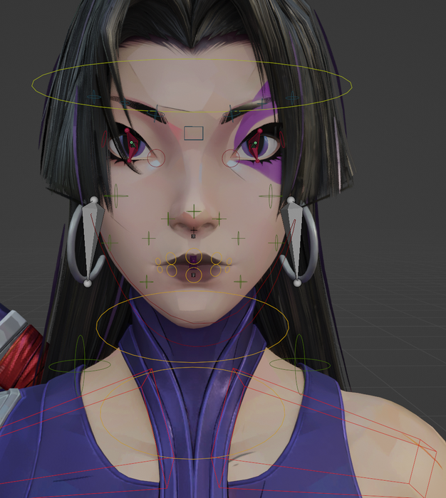 Open3DLab • Rigged Psylocke [Marvel Rivals]