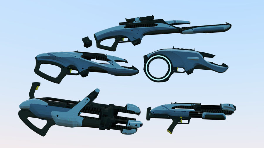 XCOM and Aliens Weapons Models V2 (XCOM 2)