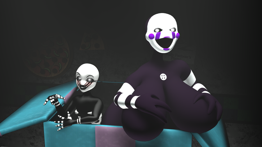 Puppet and nightmare marionette SFM fnaf