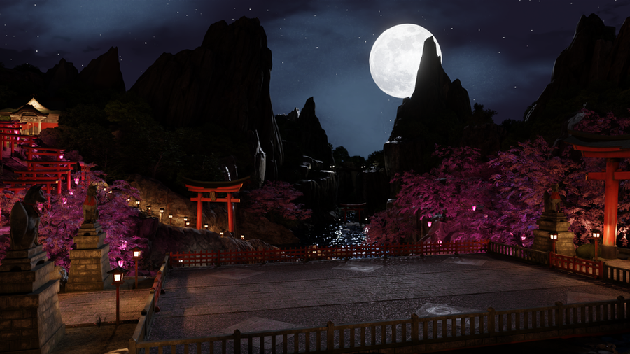 Open3DLab • Tekken 7 Vermilion Gates Stage