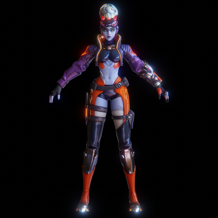 Open3DLab • WidowMaker CyberDevil Skin (Overwatch 2)