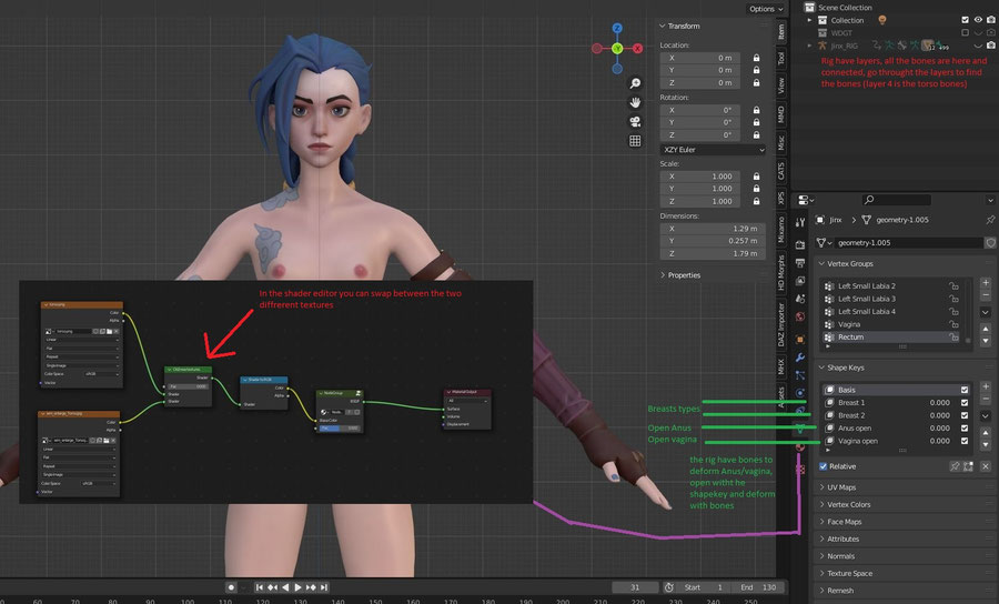 SmutBase • Jinx [v1.01] Blender 2.93 (Skuddcrute)