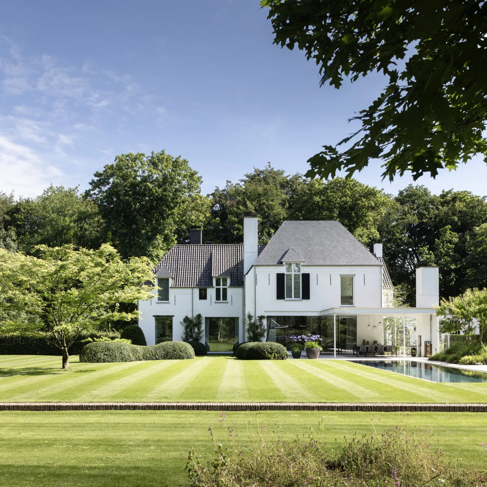 Villa en omliggende parktuin