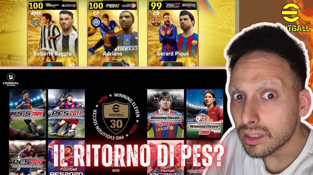 ECCO IL 30 ANNIVERSARIO DI PES! MA CAMBIA POCO....