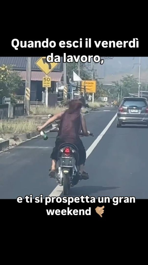 Quando pensi al weekend uscendo