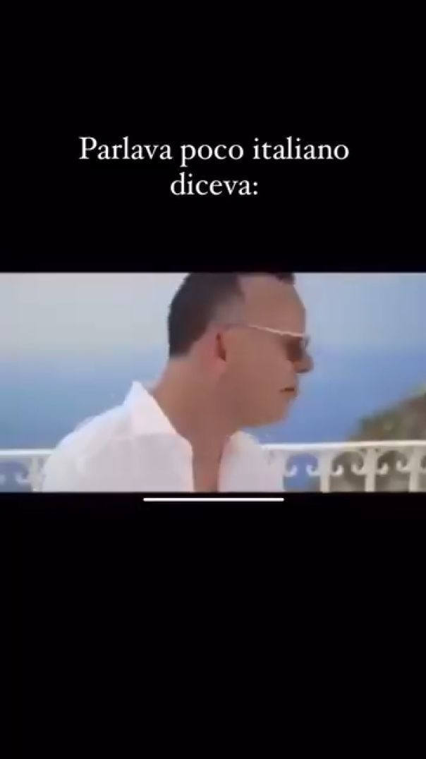 Parlava poco Italiano diceva