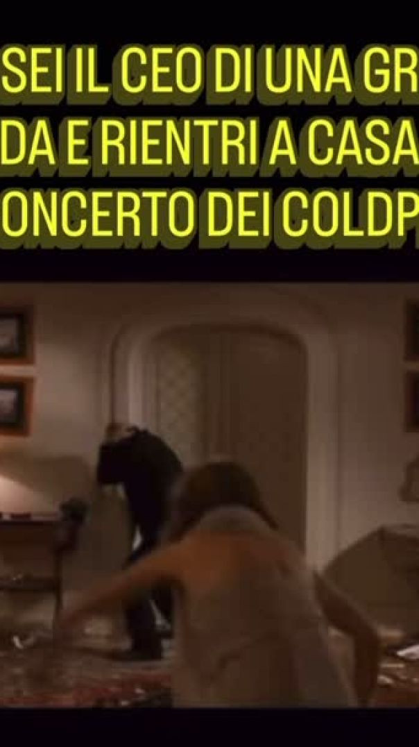 Quando rientri a casa dopo il concerto dei Coldplay con l'amante