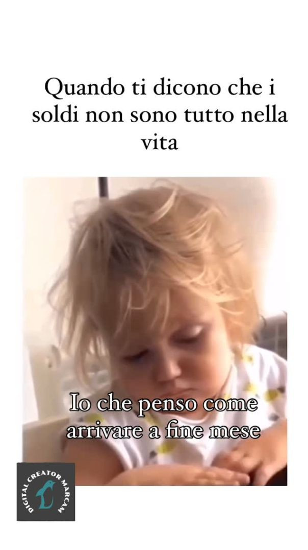 Quando ti dicono che i soldi non sono tutto nella vita