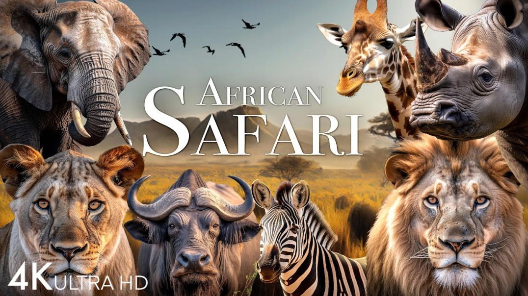 ⁣African Safari 4K - Amazing Wildlife of African Savanna