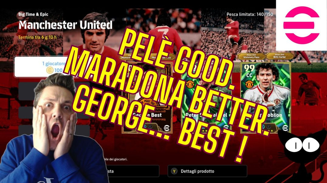 Pelè good. Maradona better. GEORGE... BEST !