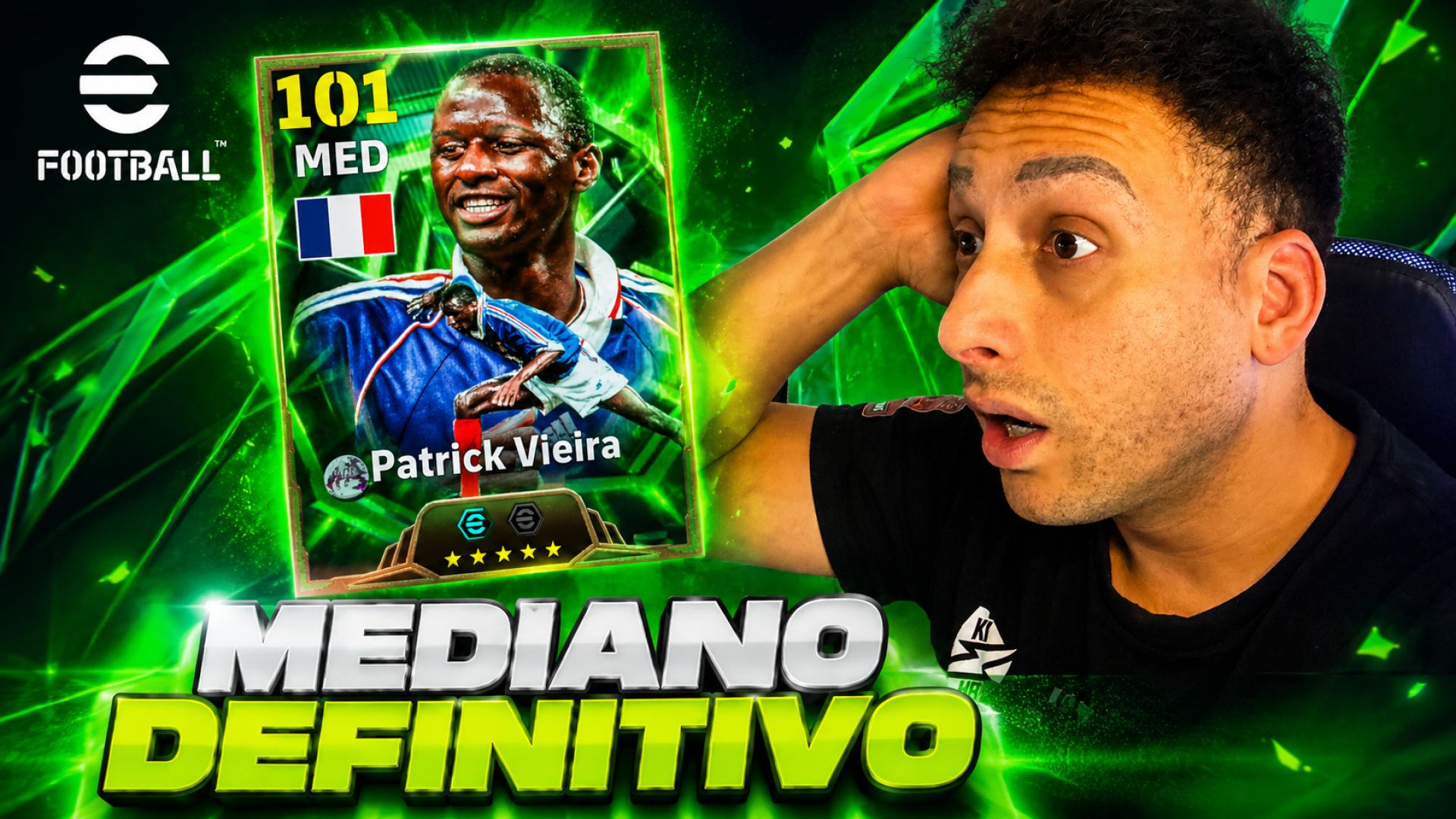 ECCO IL MEDIANO PIU' FORTE DEL GIOCO, PATRICK VIEIRA! #efootball