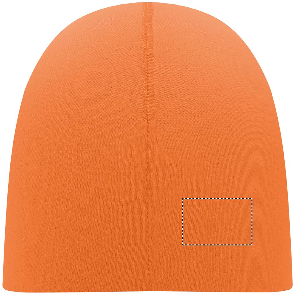 Unisex beanie in cotton back side 1 10