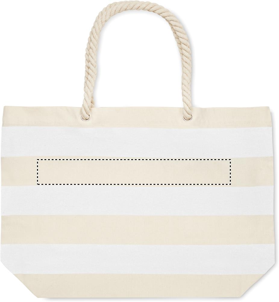 Cotton beach bag 220 gr/m² stripe 1 06