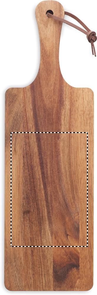 Acacia wood serving board side 2 40