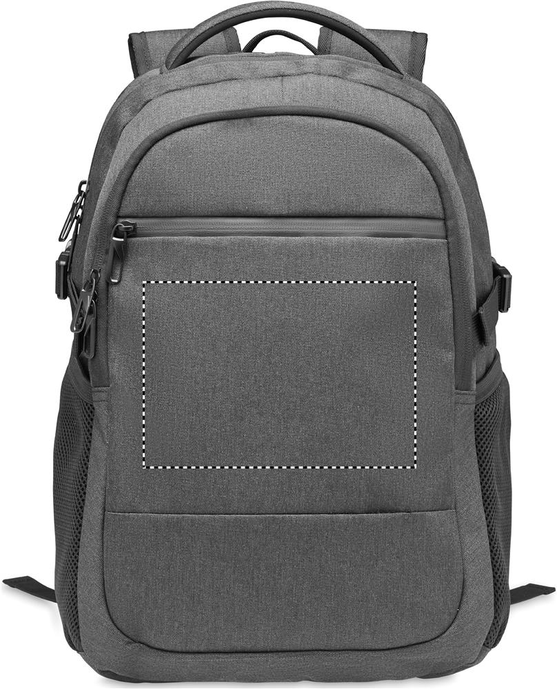 600D RPET laptop backpack front 03