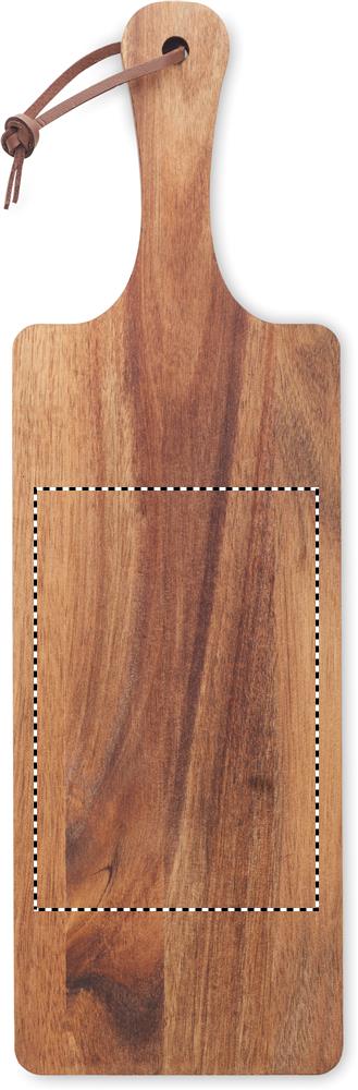 Acacia wood serving board side 1 40