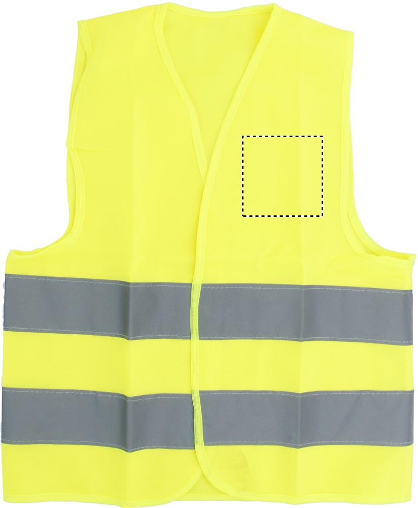 Children high visibility vest left chest 08