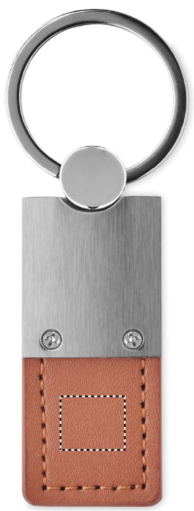 Portachiavi in metallo back leather part 01