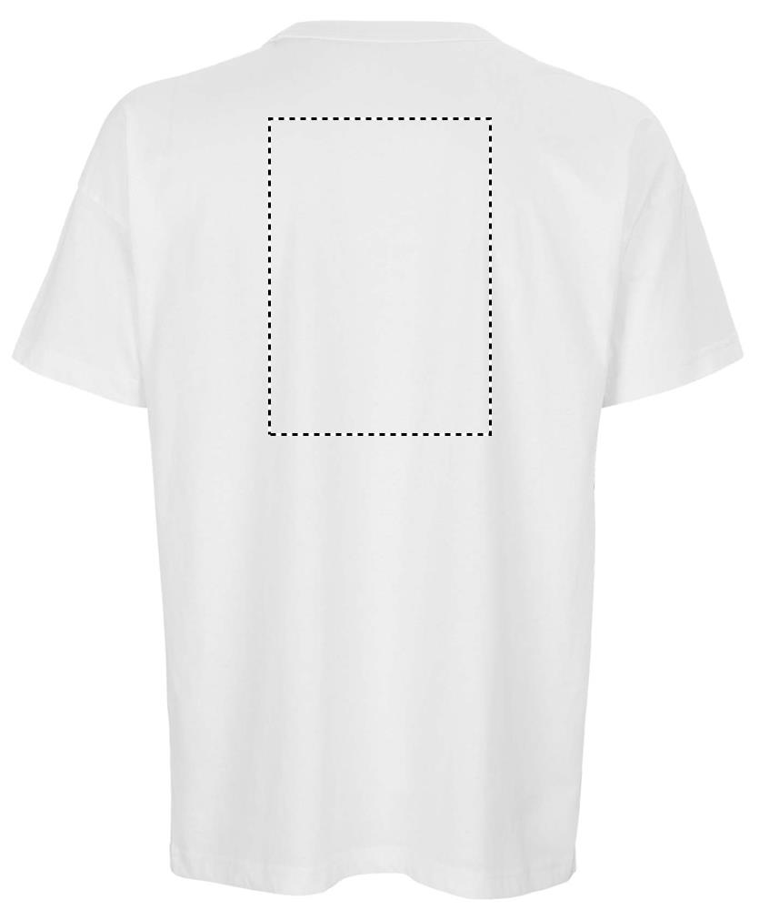 BOXY MEN T-SHIRT OVERSIZE back wh