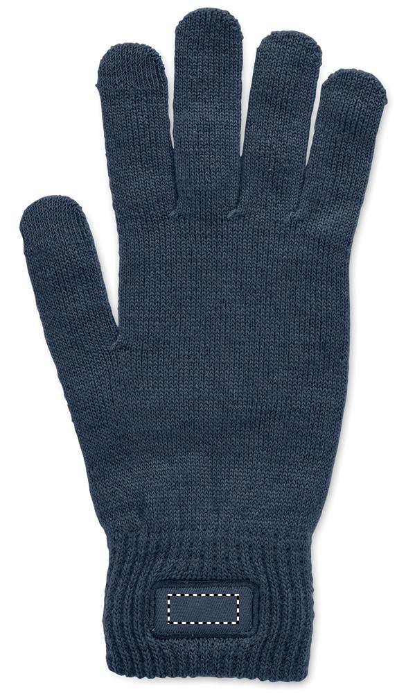 Knitted gloves in RPET glove right 85