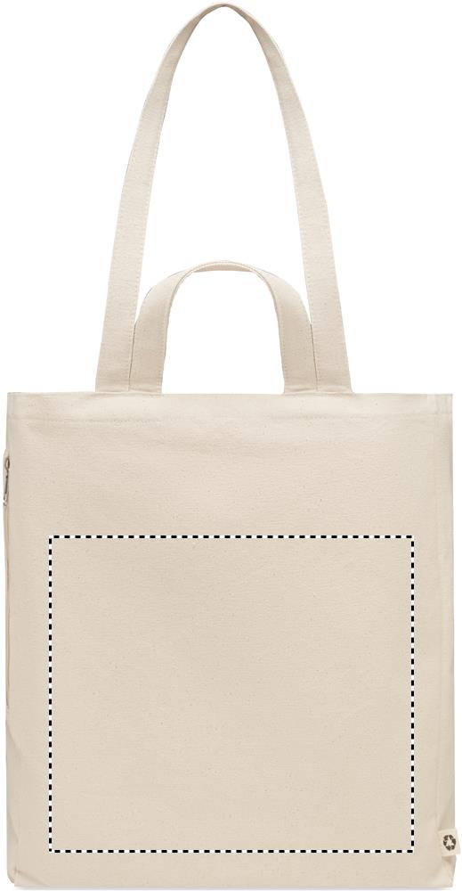 Recycled cotton shopping bag back td1 13