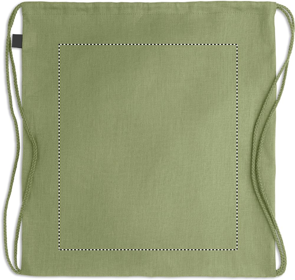 Hemp drawstring bag 200 gr/m² back td1 09
