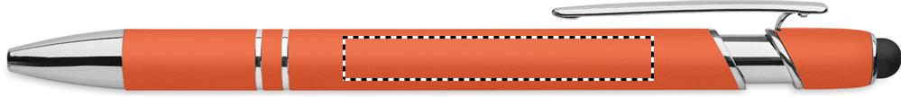 Recycled aluminium stylus pen clip right handed 10