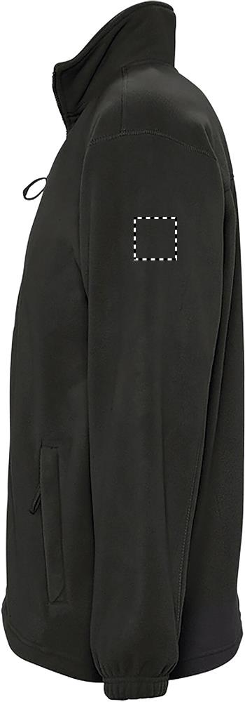 NORTH Zipped Fleece Jacket arm left bk