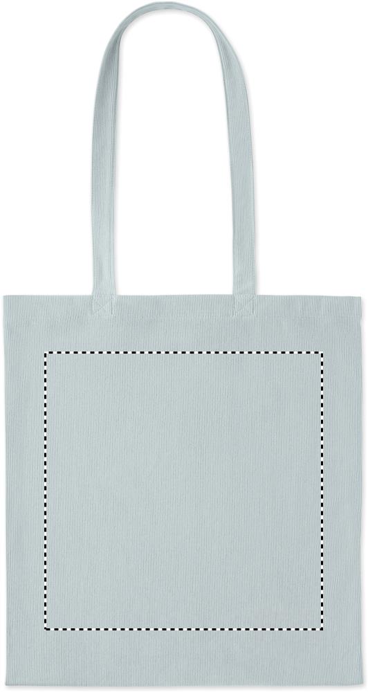 Shopper in velluto a coste front 66