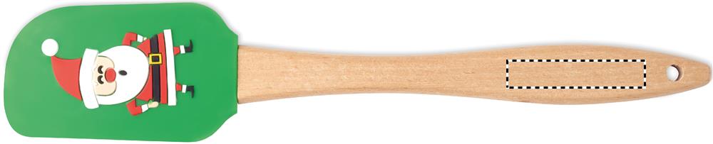 Christmas silicone spatula handle side 1 09