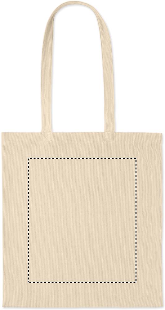 Shopper in velluto a coste front td1 13