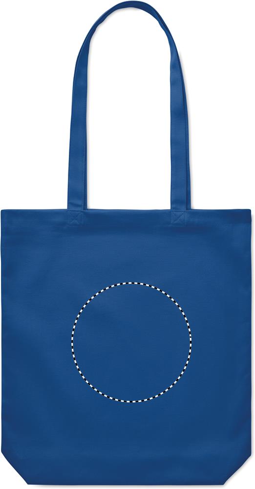 270 gr/m² Canvas shopping bag front embroidery 37