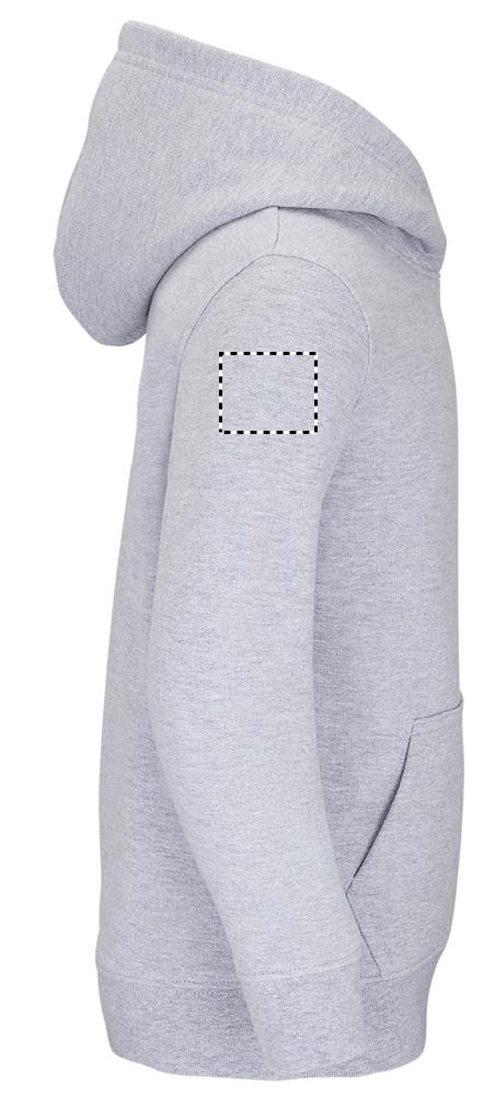 CONDOR KIDS Hooded Sweat arm right gy