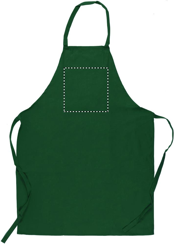 Kitchen apron in cotton front 09
